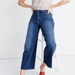 Madewell Wide-Leg Crop Raw Hem